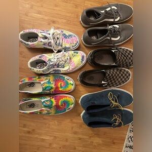 Lot of 5 pairs of Vans shoes. Men’s size 11